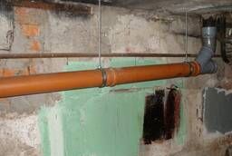 Замена труб (лежаков) системы канализации МКД