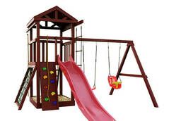 Деревянная детская площадка для дачи Панда Фани Gride