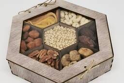 Деревянные подарочные коробки под орехи