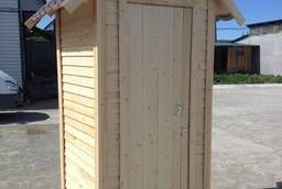 Деревянный туалет для сада или дачи.