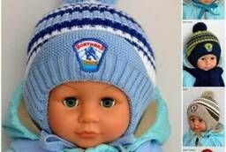 Childrens winter hat R. 45-49 (1-2, 5 YEARS)