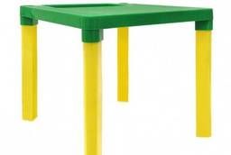 Детский стол пластиковый с пеналом зеленый