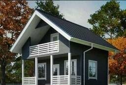 House using Canadian technology. Summer cottages and outbuildings made of SIP panels