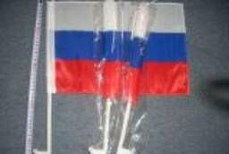 Флаг России на флагштоке
