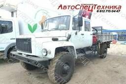 ГАЗ-33081 Егерь-2 с манипулятором Amco Veba 809T 2S и буром