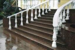 Гранитные ступени и лестницы - монтаж облицовка изготовление