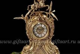 Каминные часы бронзовые Ода победе 47 см. Virtus 5462
