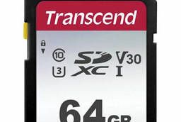 Карта памяти SDXC 64GB Transcend UHS-I U3, V30, 95 Мб/сек. ..
