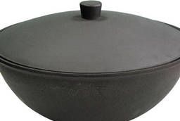 Cast iron cauldron with aluminum lid 8 l. (Balezino, Asian Bowl 8, 0-K)