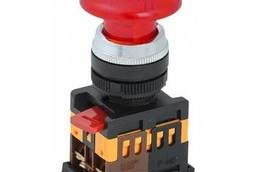 Кнопка управления AELA22 Грибок красная d22мм неон/240В. ..
