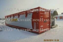 Container petrol station 20 cubic meters for 2 types of fuel