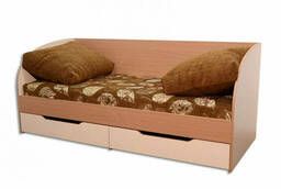 Кровать с ящиками детская Юниор ваниль