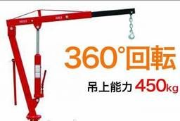 Lightweight crane manipulator KMU 450 kg manual hydraulic