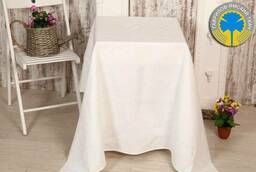 Linen tablecloths bleached