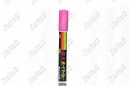 Маркер меловой люминесцентный Marker 6мм, цвет розовый