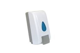 Push dispenser for liquid soap and soap foam