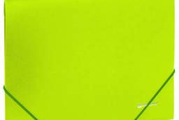 Папка на резинках Brauberg Neon, неоновая, зеленая, до. ..