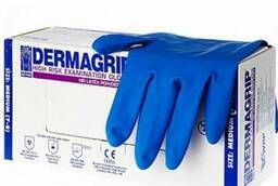 Перчатки хозяйственные Dermagrip High Risk, 25 пар резиновые