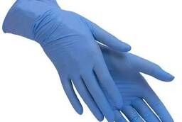 Перчатки смотровые нитриловые голубые 100 шт