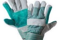 Перчатки спилковые комбинированные с усилением (тип Докер)