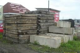 Road slabs, foundation blocks, brick-used in Kalyazin.