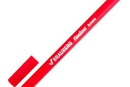 Ручка капиллярная Brauberg Aero, Красная, трехгранная. ..