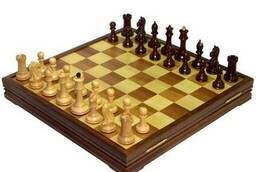 Шахматы классические большие деревянные утяжеленные. ..