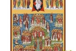 Собор Британских и Ирландских святых, икона, 300x400 см
