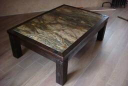 Tables and coffee tables made of stone