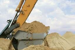 Construction sand with delivery, directly from the quarries of the region.