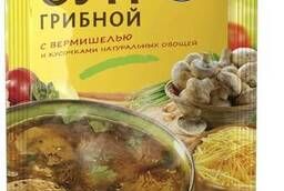 Mushroom soup with noodles, 60g. , col. pl.