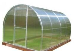 Greenhouses made of polycarbonate.