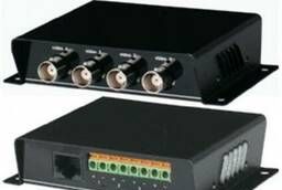 TTP414V: Приемопередатчик 4 видеосигналов по витой паре