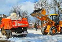 SNOW (tractor) cleaning. SNOW EXPORT: from 1 cubic meter - up to 32 tons