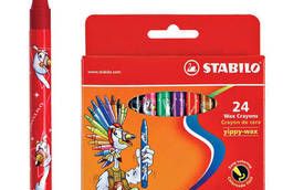 Wax crayons Stabilo Yippy , 24 colors, bright colors. ..