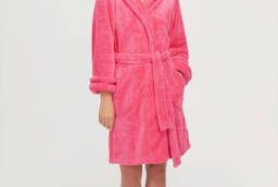 Женская одежда для дома короткие халаты с капюшоном оптом