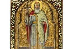 Живописная икона Святой равноапостольный князь Владимир. ..