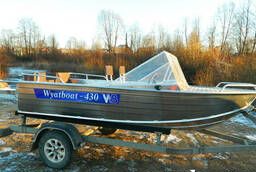 Алюминиевая моторная лодка Wyatboat 430 Pro от производителя