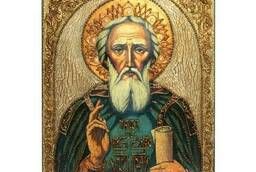 Большая подарочная икона Преподобный Сергий Радонежский. ..