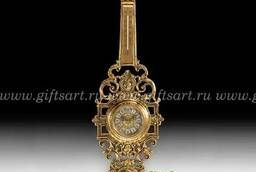 Бронзовые настенные часы с термометром 83 см. Virtus 5404