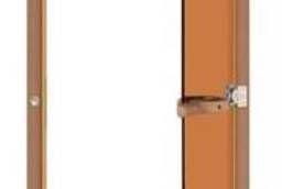 Дверь для бани SAWO 730-3SGD-R, бронза без порога, правая, кедр