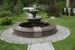 Fountain made of stone, granite fountain available