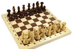 Игра настольная Шахматы, 32 деревянные фигуры. ..