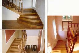 Изготовить деревянные лестницы в Красногорске под ключ