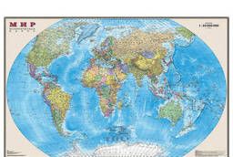 Карта настенная Мир. Политическая карта, М-1:25 млн. .. .