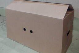 Cardboard box and used cell