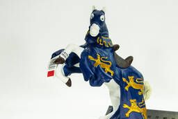 Конь короля Ричарда синий, игровая коллекционная фигурка Papo, арт. 39339