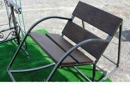 Кресло-качалка металлическая для сада, террасы.