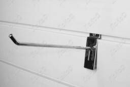 Крючок металлический на экономпанель 150мм, d. 4мм, хром (без наконечника), F291/1c (NEW)