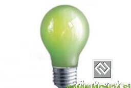 Colored incandescent lamps in a bulb A60